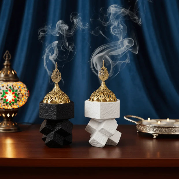 OUDMA Cross-Knot Mabkhara - Artistic Bakhoor Holder